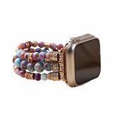 Imperial Stone Beaded Elastic Bracelet Watch Band